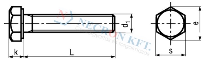 Hexagon head screws fully threaded 51