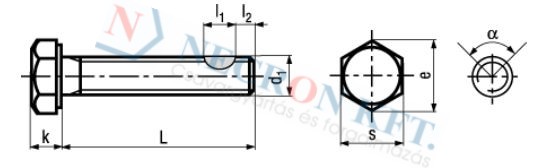 Hex head screws fully threaded with TufLok® patch 5244