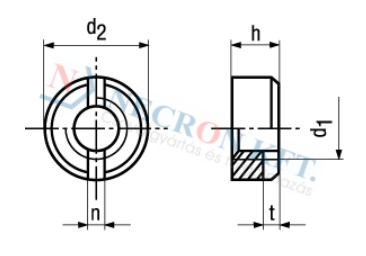 Slotted round nuts 530