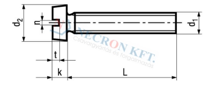 Slotted cheese head machine screws 532