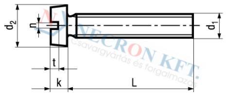 Slotted cheese head machine screws 533