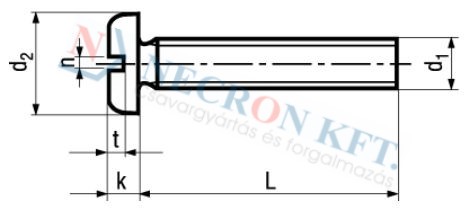 Slotted pan head machine screws 536