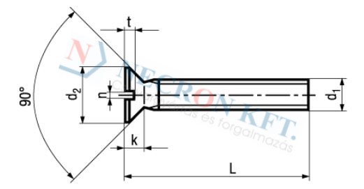 Slotted flat head machine screws 538