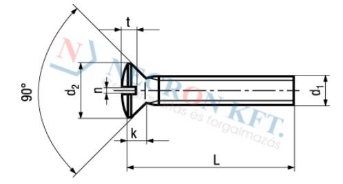 Slotted raised countersunk head screws 541