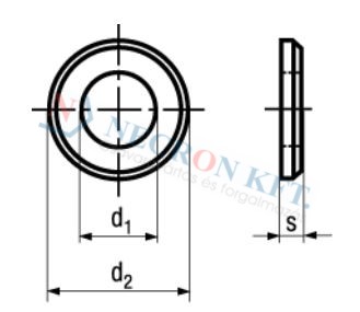 Flat washers with chamfer 562