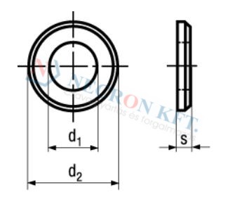 Flat washers with chamfer 563