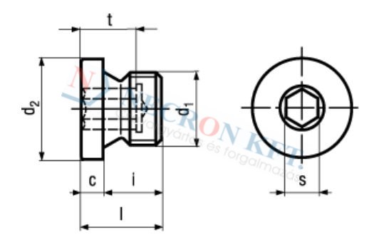 Hex socket screw plugs 5804