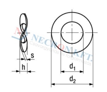 Waved spring washers 591