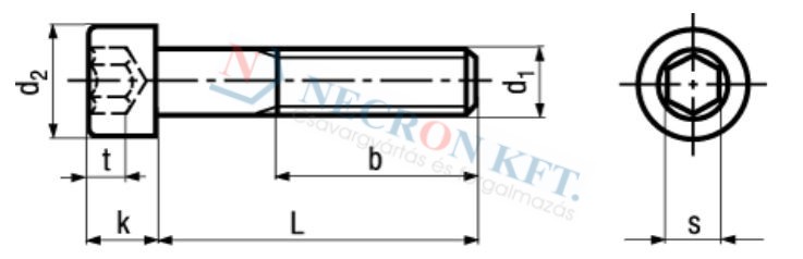 Socked head cap screws partially threaded (DIN912-A400-1075)