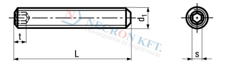 Socked set screws with flat point 617