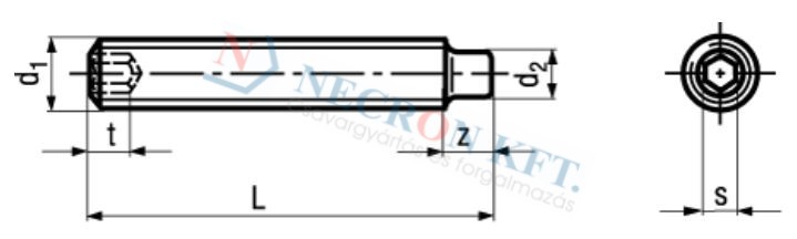 Socket set screws with dog point (DIN915-A200-0035)