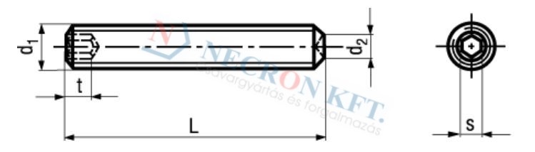 Socket set screws with cup point (DIN916-A200-0035)