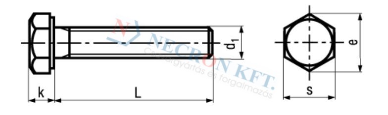 Hexagon head screws fully threaded 622