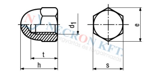 Domed hex cap nuts (Acorn nuts) 635