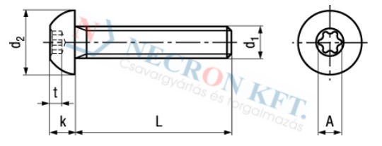 Hexalobular (6 Lobe) socket button head screws fully threaded 6404