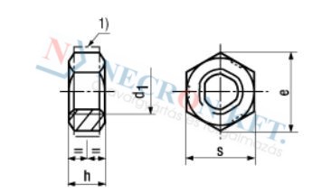 Prevailing torque type hex lock nuts type V3 all-metal 64