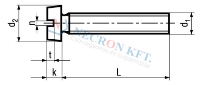 Slotted cheese head machine screws 650