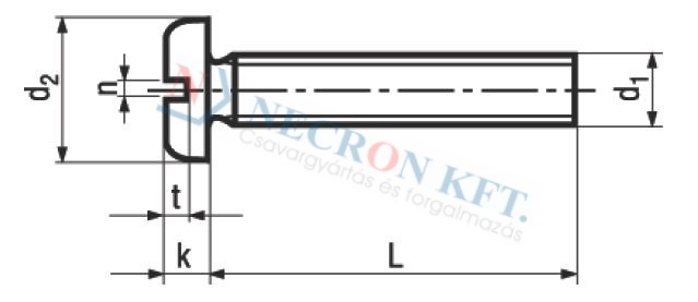 Slotted pan head machine screws 652