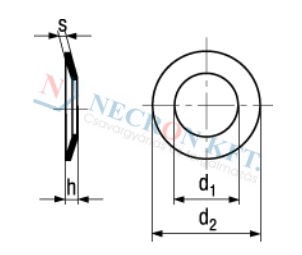 Conical spring washers for fastening joints 65363