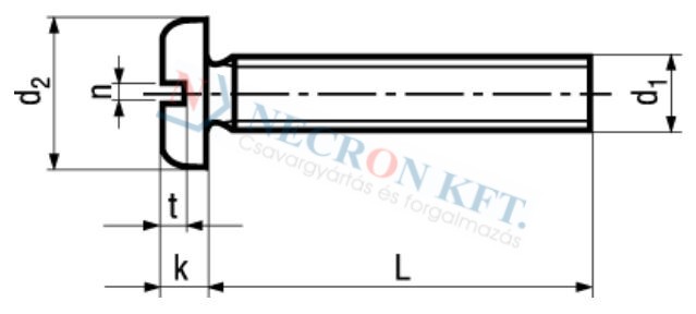 Slotted pan head machine screws 653