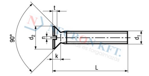 Slotted flat head machine screws 655