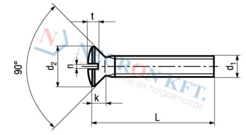 Slotted raised countersunk head screws 657