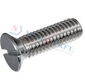 Slotted flat countersunk head machine screws small head 658