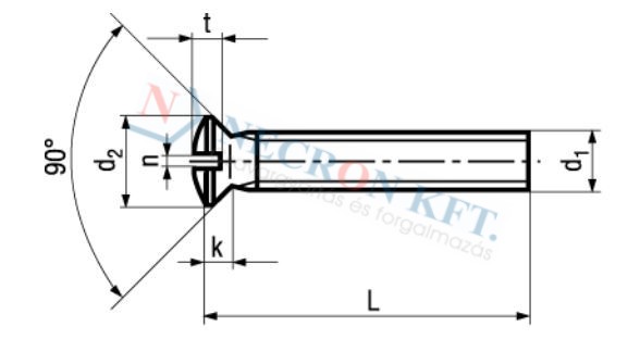 Slotted oval countersunk head machine screws small head 659