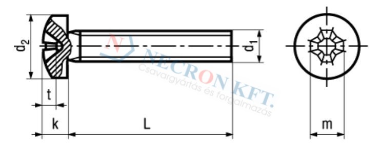 Phillips cross recessed pan head machine screw 660