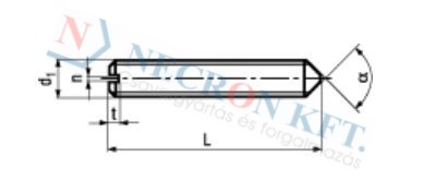 Slotted set screws with cone point 665