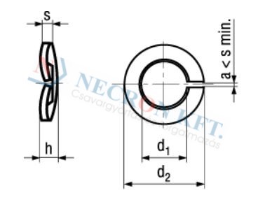 Curved spring lock washers 674