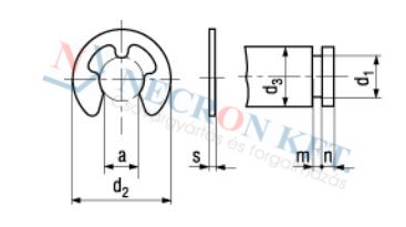 Circlips for shafts bulk 679