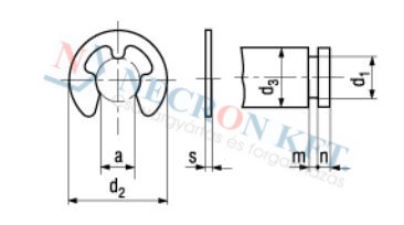 Circlips for shafts bulk 681