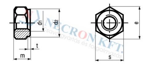 Hex nuts for stud bolts 709