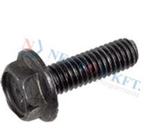 Serrated hex head locking screws 73