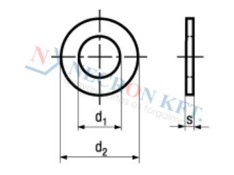 Flat washers thin type 735