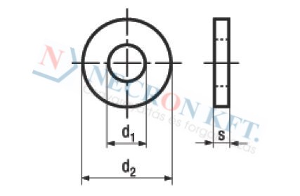 Flat washers heavy type 737