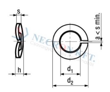 Curved spring lock washers 770