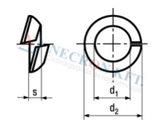 Spring lock washers for disc wheels 776