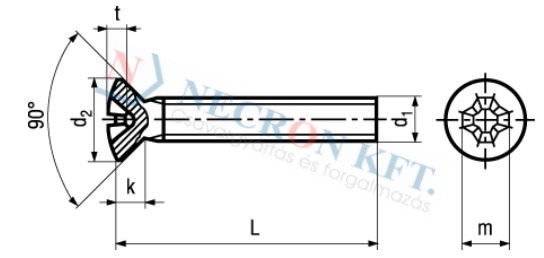 Phillips raised countersunk head machine screws 78