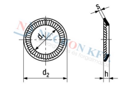 Ribbed lock washers Schnorr 792