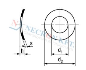 Curved spring washers 795