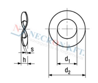 Waved spring washers 796