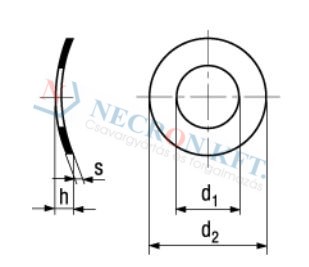 Curved spring washers 797