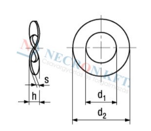 Waved spring washers 798