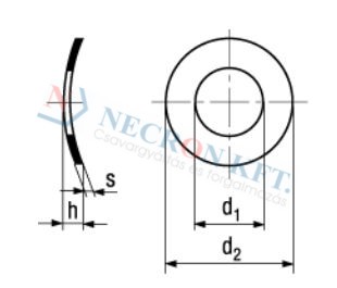 Curved spring washers 799