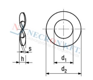 Waved spring washers 800