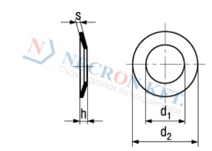 Conical spring washers regular type 802