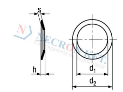 Conical spring washers for socket head cap screws 803