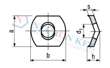 Connecting washers for terminals Spring steel 807